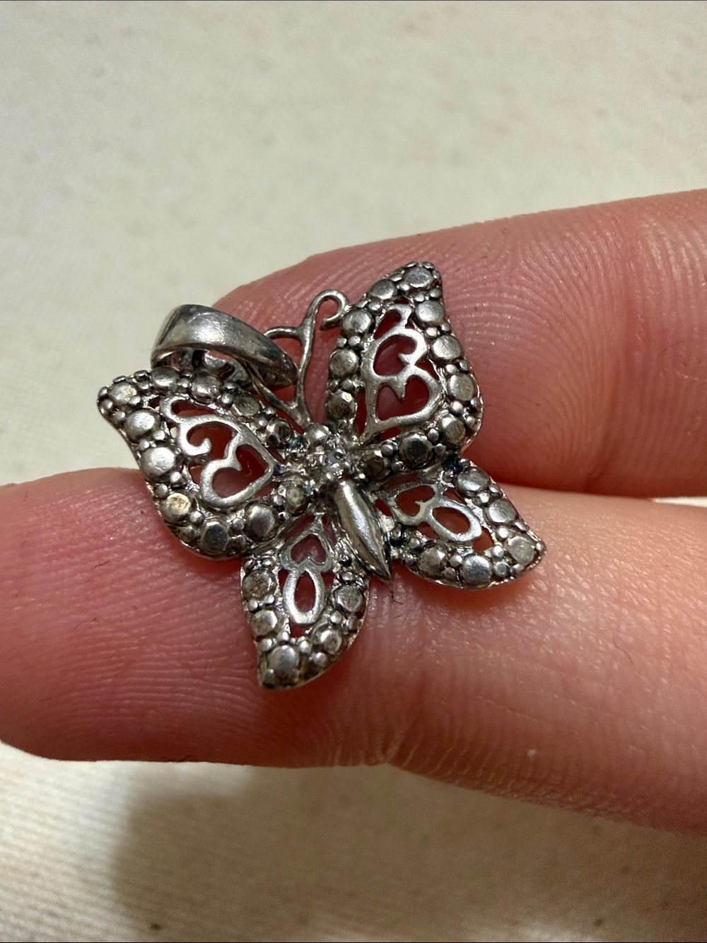 Sterling Silver 925 Butterfly Pendant